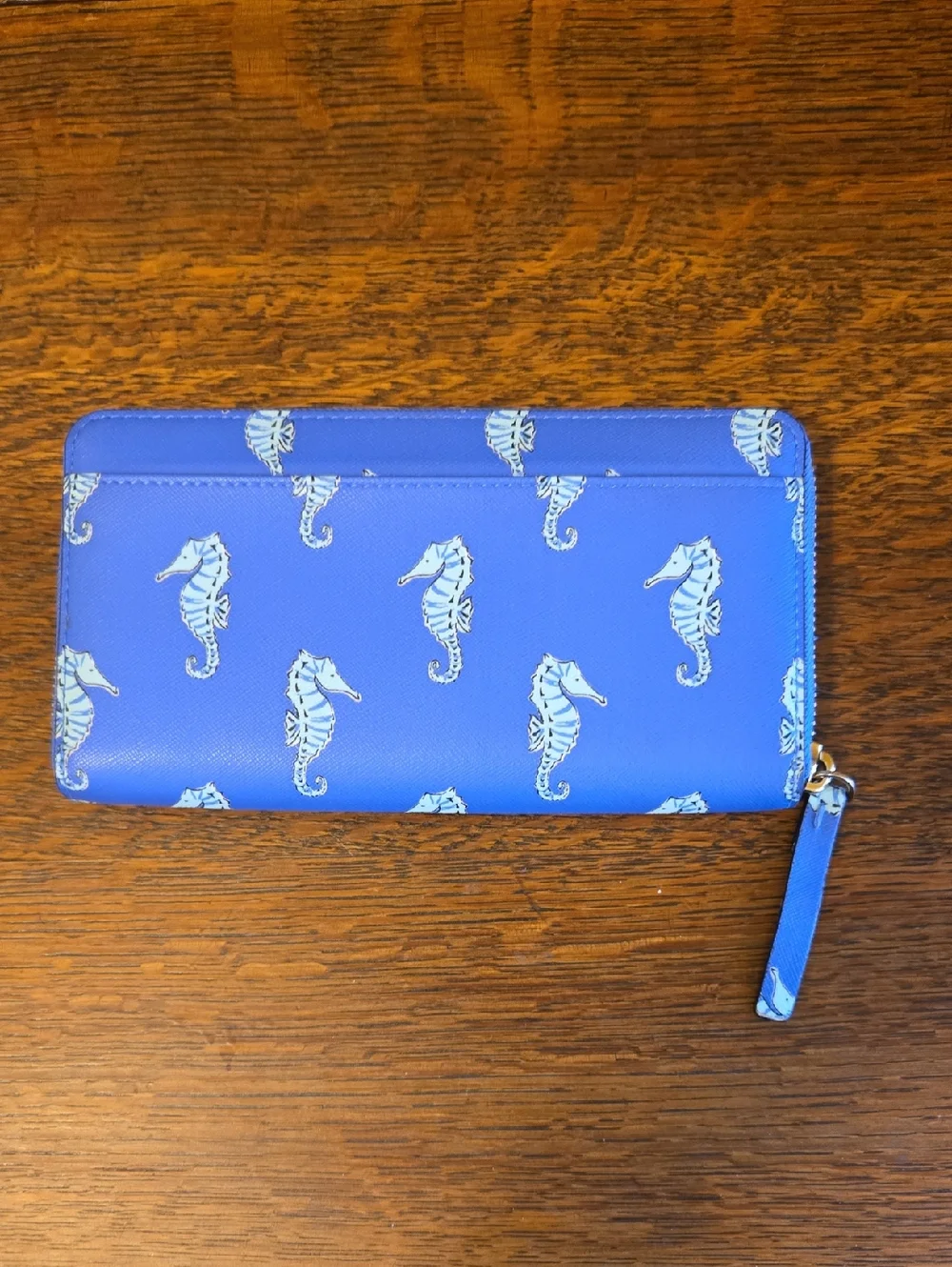 Kate Spade Neda Liberty Street Seaponies Zip Around Leather Wallet - Picture 4 of 16